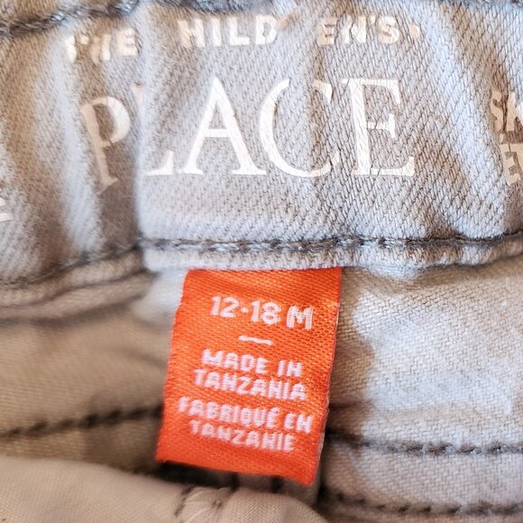 The Childrens Place Light Colored Jeans With Adjustable Waist Size 12-18 Months - Picture 7 of 8